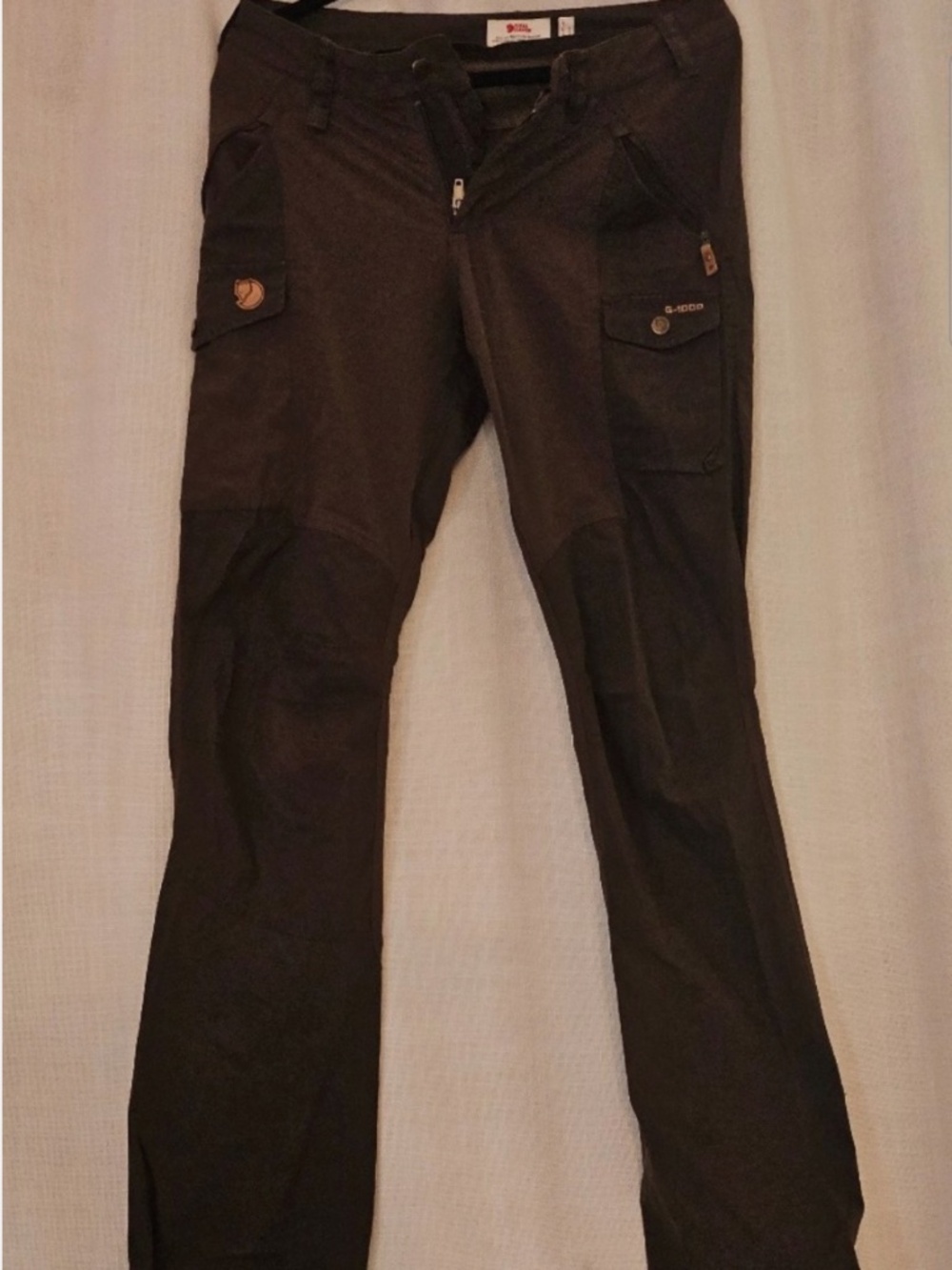 Fjallraven Keb Trousers G-1000 Womens 27-28 (29x30) Brown Cargo Outdoors Hiking